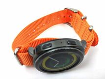 ナイロン製ミリタリーストラップ natoタイプ 腕時計布ベルト オレンジ 20mm_画像2