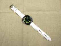 時計交換ベルト クロコ型押し 本革レザー バネ棒 工具付き 20mm ホワイト_画像5