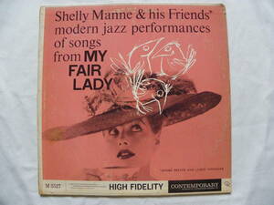 USA盤 Shelly Manne シェリー・マン My Fair Lady 擦れが多い Contemporary C3527 盤はStereo 深溝 黄ラベル Andre Previn Leroy Vinnegar 