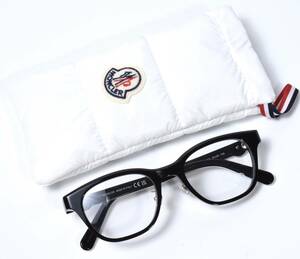 未使用 MONCLER モンクレール メガネ フレーム 眼鏡 ML5185-D ブラック×ホワイト