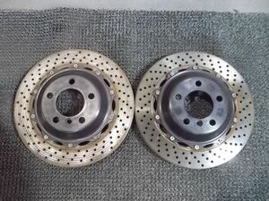 * super-discount!*brembo Brembo brake rotor 2 piece rotor drilled rotor 355mm 2 pieces set BMW.. use / R5-592