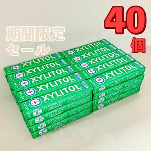 [限定価格]　ロッテ　 キシリトール　粒ガム　ライムミント　40個