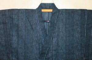 . day 2997.. cotton Kobai man. ... kimono yukata single ..68 height 140К black blue copper color. the smallest rubbish dyeing *..... new goods 