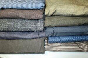 壱火2614 すべて本絹の紬 男着物１０着セットКサイズいろいろですが着用可能です 西陣織お召、米澤紬と足利銘仙１０種類