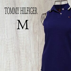 Tommy hilfiger トミーヒルフィガー　ポロシャツ　ポロワンピース紺 size M