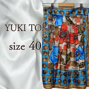 YUKI TORII ユキトリイ　パネル柄スカート　スカート　size40 