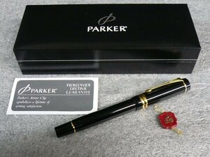 PSA-00104-45 PARKER パーカー DUOFOLD デュオフォールド 18K 750 X 万年筆 ケース付き