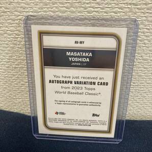 2023 Topps WBC 吉田 正尚 直筆 サイン Gold 50枚限定 Masataka Yoshida Auto Red Sox オリックス 侍ジャパンの画像2