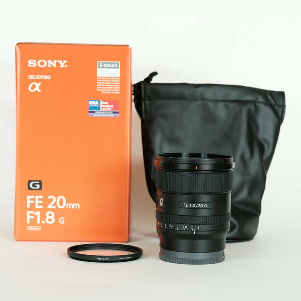 [美品｜フィルター付] SONY FE 20mm F1.8 G SEL20F18G / ソニーEマウント / フルサイズ