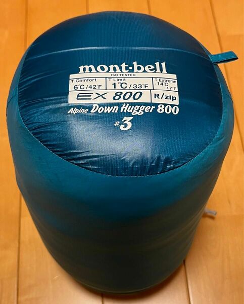 【美品】モンベル(mont-bell) アルパインダウンハガー800 #3 シュラフ 寝袋 