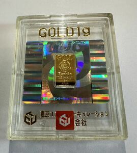  original gold 1g in goto total 1g rice field middle precious metal Mitsubishi material virtue power case attaching 