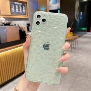 Z 緑 iPhone 13 Pro Max ケース クリア カバー おしゃれ 可愛い アイフォン 保護 丈夫 頑丈 ソフト シリコン 衝撃吸収 柔らかい 女性