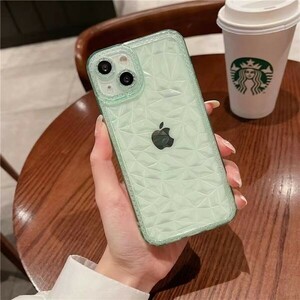 Z 緑 iPhone 14 Plus ケース クリア カバー おしゃれ 可愛い アイフォン 保護 丈夫 頑丈 ソフト シリコン 衝撃吸収 柔らかい 女性 お得