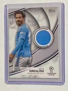 2023-24 Topps UEFA Club Competitions Jersey Card Jack Grealish ジャック・グリーリッシュ 選手着用ジャージーカード 