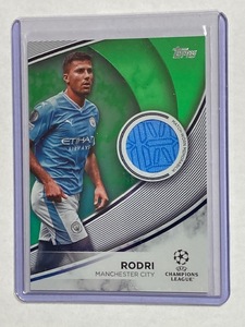 2023-24 Topps UEFA Club Competitions Green Jersey Card Rodri /199 ロドリ 試合着用ジャージーカード