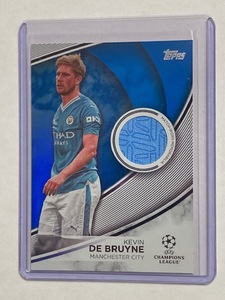 2023-24 Topps UEFA Club Competitions Blue Jersey Card Kevin De Bruyne /99 ケヴィン・デ・ブライネ 試合着用ジャージーカード