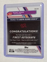 2024 Topps Euro Finest Autograph Granit Xhaka グラニト・ジャカ 直筆サインカード_画像2