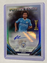 2023-24 Topps UEFA Club Competitions Autograph Rico Lewis リコ・ルイス 直筆サインカード #1_画像1
