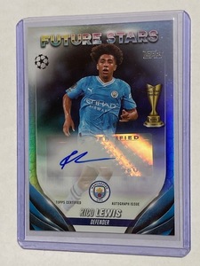 2023-24 Topps UEFA Club Competitions Autograph Rico Lewis リコ・ルイス 直筆サインカード #1