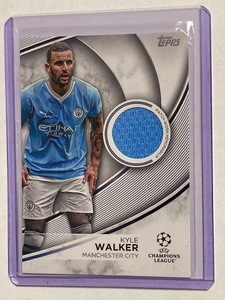 2023-24 Topps UEFA Club Competitions Jersey Card Kyle Walker カイル・ウォーカー 試合着用ジャージーカード