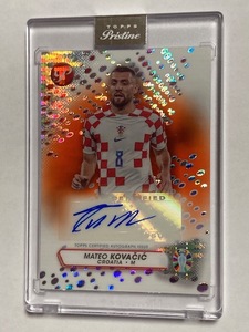 2023 TOPPS PRISTINE ROAD TO EURO 2024 SOCCER Orange Autograph Mateo Kovacic /25 マテオ・コヴァチッチ 直筆サインカード