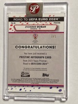 2023 TOPPS PRISTINE ROAD TO EURO 2024 SOCCER Black Autograph Zvonimir Boban 1/1 ズボニミール・ボバン 直筆サインカード _画像3