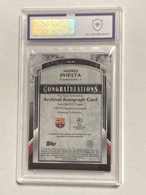 2022-23 Topps UEFA Museum Collection Sapphire Autograph Andres Iniesta /75 アンドレス・イニエスタ 直筆サインカード MGC9_画像2