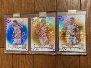 2023 TOPPS PRISTINE ROAD TO EURO 2024 SOCCER Croatia シリアルナンバー入り クロアチア代表 ３枚セット 