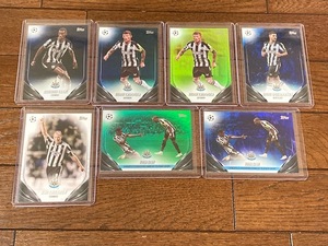 2023-24 Topps UEFA Club Competitions Newcastle United ニューカッスル・ユナイテッド シリアル入りカードなど 7枚セット