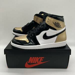 【27.5cm】新品 Nike Air Jordan 1 Retro High OG NRG Gold Toe ナイキ エアジョーダン1 レトロ ハイ NRG ゴールドトゥ (861428-007) F588