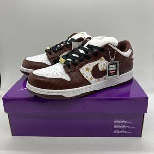 【28cm】 新品Supreme Nike SB Dunk Low OG QS Gold Stars Brown シュプリーム ナイキ ダンク ロー ゴールドスターズ (DH3228-103) F617