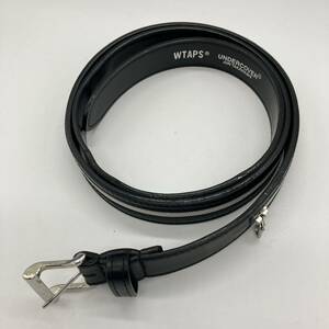 【1】 WTAPS UNDERCOVER Zip Leather Belt Black ダブルタップス アンダーカバー ジップ レザー ベルト ブラック F644