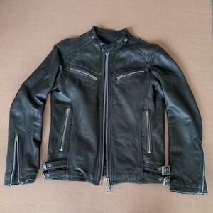 1 jpy ~ Jack rose JACKROSE single rider's jacket sheepskin size 3 L corresponding 