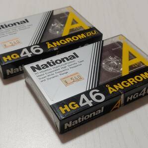 未開封品 ナショナル カセットテープ オングロームDU HG46 National ANGROM DU RT-HG46DU High(CrO2) Position ハイポジ 46分 6個 現状品の画像5
