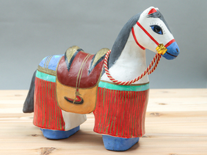 NPqI 浜松張子 二橋加代 飾り馬 民芸 伝統工芸 郷土玩具 風俗人形
