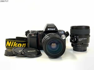 ★シャッターOK◎ Nikon ニコン F-801 AF NIKKOR 28-85mm 1:3.5-4.5 AF MICRO NIKKOR 60mm 1:2.8 一眼レフ フィルムカメラ 2081T17-8