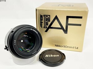 ★Nikon ニコン AF NIKKOR 50mm 1:1.4 一眼レフ カメラ レンズ 箱付 21Y15-10
