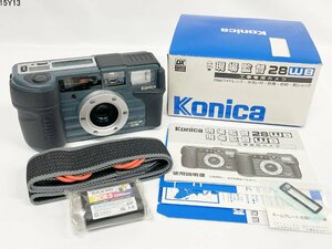 * beautiful goods * shutter OK* Konica Konica site direction LENS 28 WB compact film camera instructions box attaching 15Y13-10