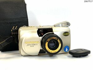 * shutter OK* OLYMPUS Olympus μ[mju:] ZOOM 115 DELUXE 38-115mm compact пленочный фотоаппарат с футляром 2067T17-12