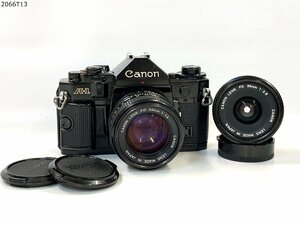 ★Canon キャノン AE-1 FD 50mm 1:1.4 35mm 1:2.8 一眼レフ フィルムカメラ ボディ レンズ 2066T13-7