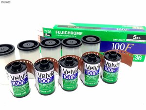 * unused Fuji film FUJICHROME Velvia 100F RVP F 135 36 sheets .5 pcs set be ruby a expiration of a term film 8928M8.