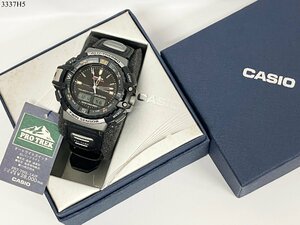 ★美品★稼働品◎ CASIO カシオ PRO TREK プロトレック PRT-700 ツインセンサー クォーツ アナデジ メンズ 腕時計 タグ付き 3337H5-13