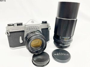 ★PENTAX ペンタックス SP SPOTMATIC Super-TAKUMAR 1:1.8/55 1:4/200 一眼レフ フィルムカメラ ボディ レンズ 40Y15-9