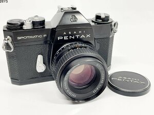 ★PENTAX ペンタックス SPF SPOTMATIC F SMC TAKUMAR 1:1.8/55 一眼レフ フィルムカメラ ブラックボディ レンズ 26Y5-8