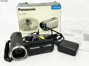 ★シャッターOK◎ Panasonic パナソニック HC-V360MS デジタルハイビジョンビデオカメラ ブラック FULL HD 箱付 16714O5-10