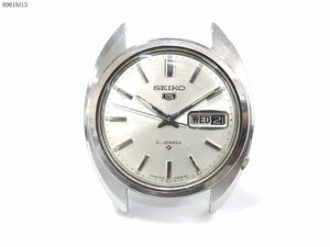 ★SEIKO 5 セイコーファイブ 6119-7030 自動巻き 21石 3針 デイデイト シルバー メンズ 腕時計 8961M13-14