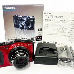 ★FUJIFILM 富士フィルム FINEPIX ファインピックス F600EXR レッド コンパクト デジタルカメラ シャッター可能 ジャンク 16704O12-10の画像1