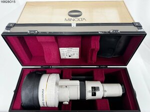 ★MINOLTA ミノルタ HIGH SPEED AF APO TELE 600mm 1:4(32) 一眼レフ カメラ レンズ ハードケース 箱付 16828O15.