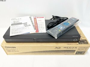 ★通電OK◎ TOSHIBA 東芝 REGZA レグザ ブルーレイディスクレコーダー DBR-W1010 BDプレイヤー リモコン コード 説明書 箱 394G13.