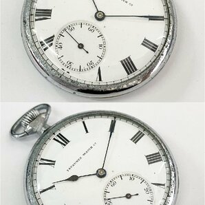 ★稼働品◎ TAVANNES WATCH Co タバン 手巻き スモセコ シルバー 懐中時計 アンティーク 3323H15-15の画像2